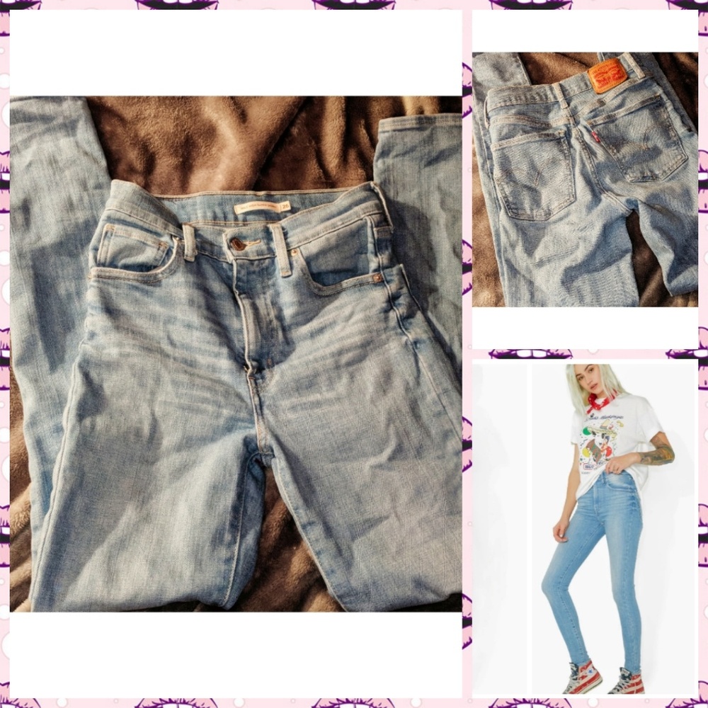 Levi's Mile High Super Skinny Jeans 26 highwaisted